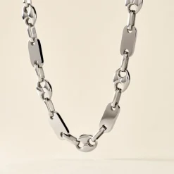 Histoire d'Or Collier Kobe Acier Blanc Hot