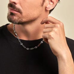 Histoire d'Or Collier Kobe Acier Blanc Hot