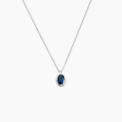 Histoire d'Or Collier Kriska Or Blanc Saphir Et Diamant Online