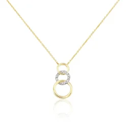 Histoire d'Or Collier Kristeen Or Bicolore Diamant Blanc Hot