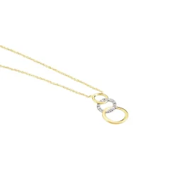Histoire d'Or Collier Kristeen Or Bicolore Diamant Blanc Hot
