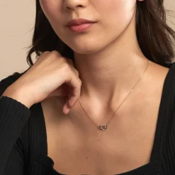 Histoire d'Or Collier Lacey Or Bicolore Oxyde De Zirconium Online