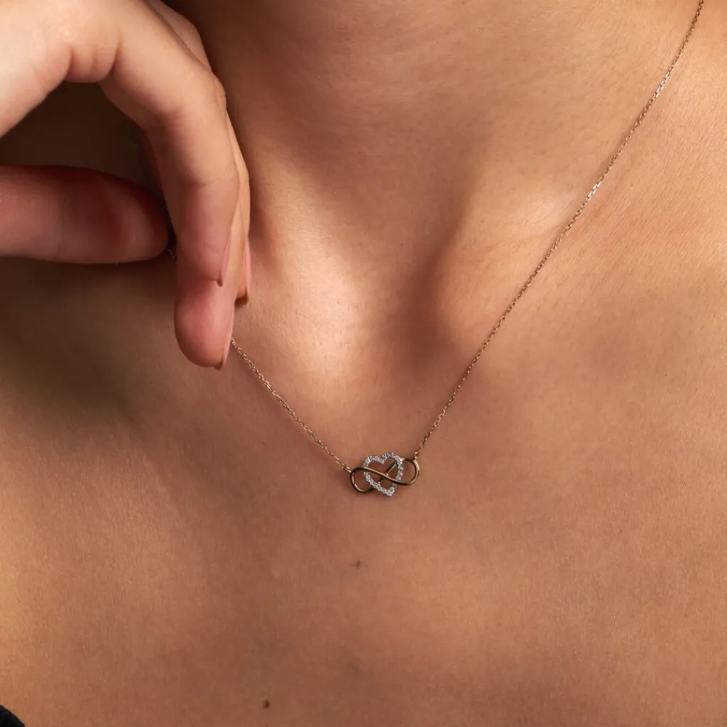 Histoire d'Or Collier Lacey Or Bicolore Oxyde De Zirconium Online