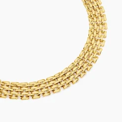 Histoire d'Or Collier Lady Code Acier Jaune Hot