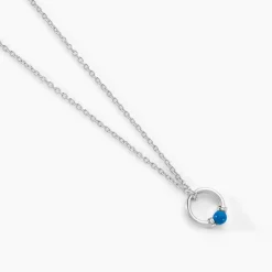 Histoire d'Or Collier Laelle Argent Blanc Turquoise Discount