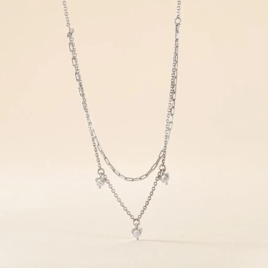 Histoire d'Or Collier Laetita Argent Oxyde Hot