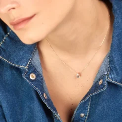 Histoire d'Or Collier Lareyna Or Bicolore Saphir Sale