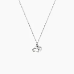 Histoire d'Or Collier Laugane Argent Blanc Oxyde De Zirconium Discount