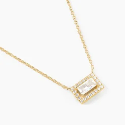 Histoire d'Or Collier Laurine Argent Jaune Oxyde De Zirconium