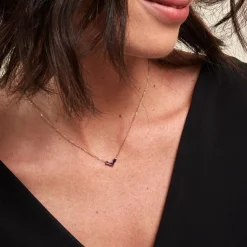 Histoire d'Or Collier Lavender Or Jaune Améthyste or jaune améthyste violet Outlet