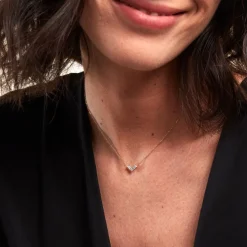 Histoire d'Or Collier Lavender Or Jaune Topaze or jaune topaze bleu sky Hot