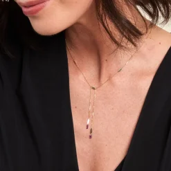 Histoire d'Or Collier Lavender Or Jaune Améthyste or jaune améthyste violet Discount