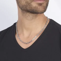 JOURDAN Collier Leandreae Or Acier Bicolore Hot