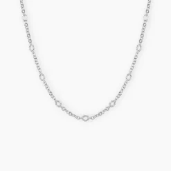Histoire d'Or Collier Leodie Argent Blanc New