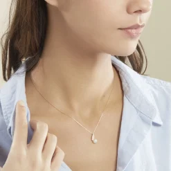 Histoire d'Or Collier Leta Or Jaune Perle De Culture Et Oxyde De Zirconium Outlet