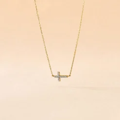 Histoire d'Or Collier Like A Virgin De Zirconium or jaune oxyde New