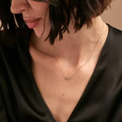 Histoire d'Or Collier Like A Virgin De Zirconium or jaune oxyde New