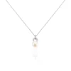 Histoire d'Or Collier Lilio Argent Blanc Perle De Culture Et Oxyde De Zirconium New
