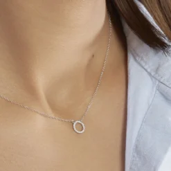 Histoire d'Or Collier Lim De Zirconium or blanc oxyde Best