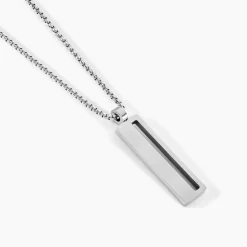 Histoire d'Or Collier Line Acier Blanc Discount