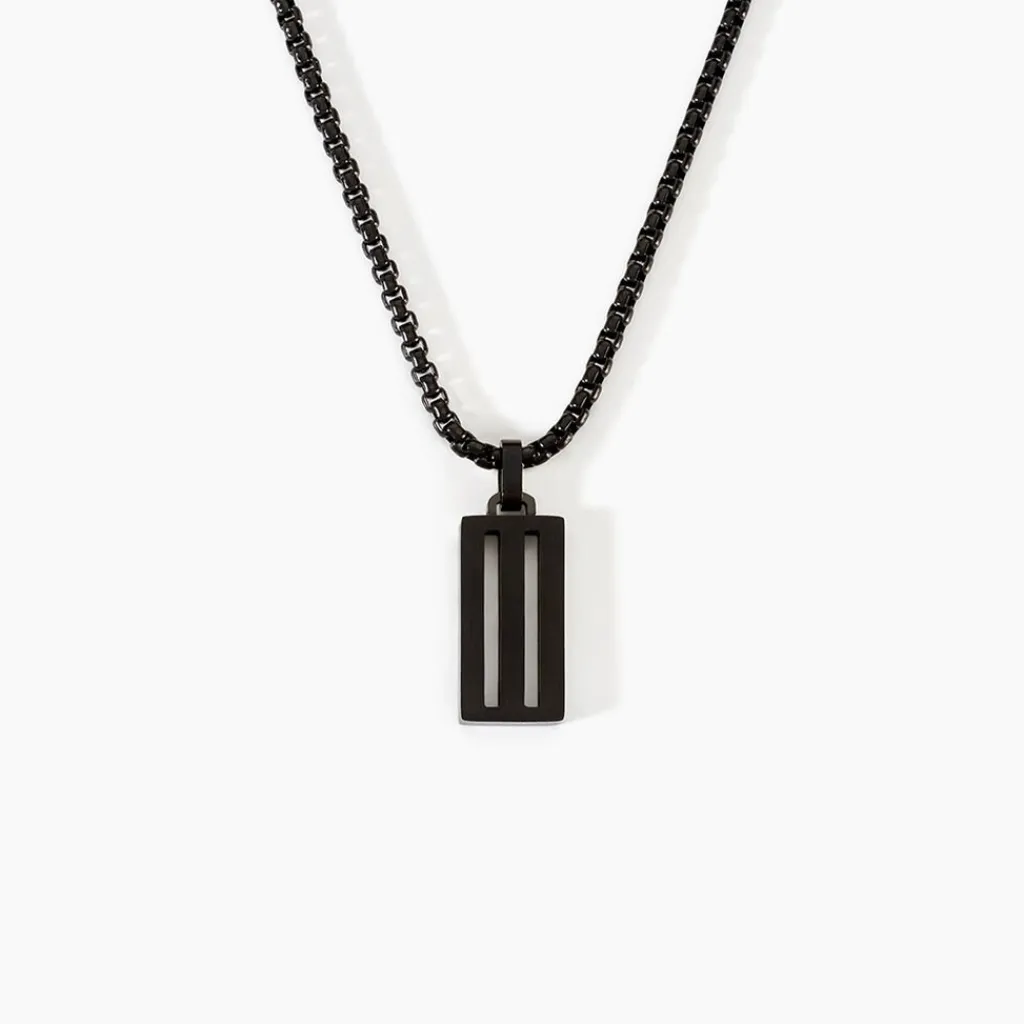 Histoire d'Or Collier Line Acier Noir Online
