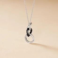 Histoire d'Or Collier Link Argent Blanc Céramique Et Oxyde De Zirconium Online