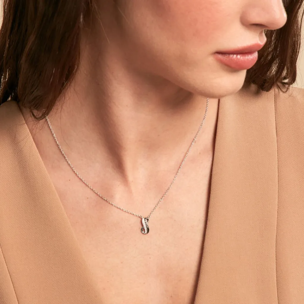 Histoire d'Or Collier Liraz Argent Blanc Oxyde De Zirconium Clearance