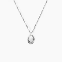 Histoire d'Or Collier Loa Argent Blanc New