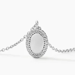 Histoire d'Or Collier Loa Argent Blanc New