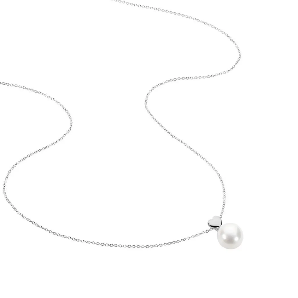 Histoire d'Or Collier Lorella Argent Blanc Perle De Culture Online