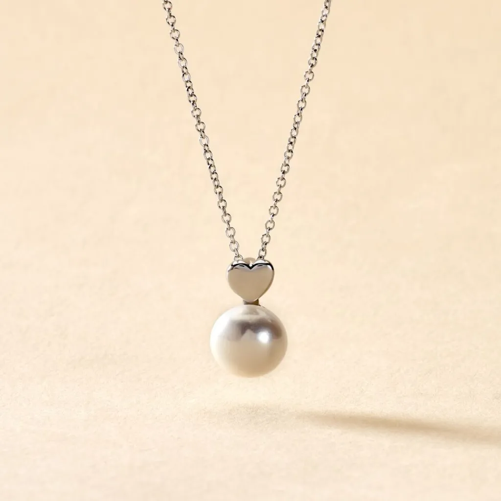 Histoire d'Or Collier Lorella Argent Blanc Perle De Culture Online