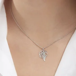 Histoire d'Or Collier Lorelle Argent Blanc Hot