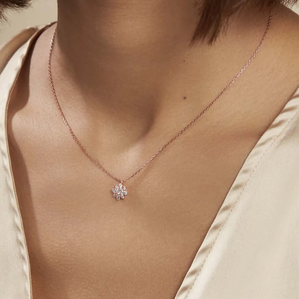 Histoire d'Or Collier Lorraine De Zirconium argent rose oxyde Sale