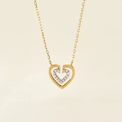Histoire d'Or Collier Love Is In The Air Or Jaune Oxyde De Zirconium Hot