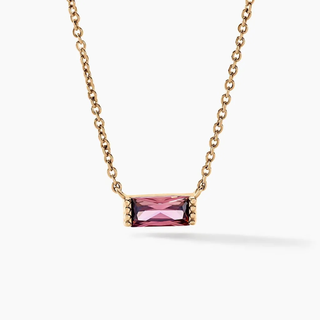 Histoire d'Or Collier Luccia Plaqué Or Doré Pierre D'imitation plaqué or jaune pierre d'imitation violet Sale