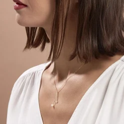 Histoire d'Or Collier Lucija Or Jaune Perle De Culture Et Oxyde De Zirconium Hot