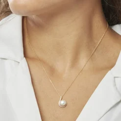 Histoire d'Or Collier Lucinda Or Jaune Perle De Culture Et Oxyde De Zirconium Discount