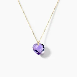 Histoire d'Or Collier Ludmille Or Jaune Amethyste or jaune amethyste violette Clearance