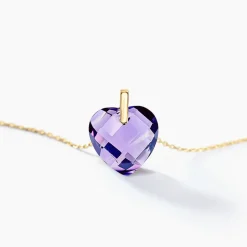 Histoire d'Or Collier Ludmille Or Jaune Amethyste or jaune amethyste violette Clearance
