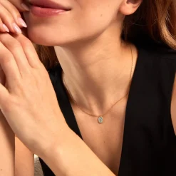 Histoire d'Or Collier Lueur Coloree Or Jaune