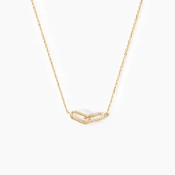 Histoire d'Or Collier Lueur Plaqué Or Jaune Oxyde De Zirconium Sale