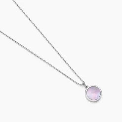 Histoire d'Or Collier Lunatique Argent Blanc Nacre argent blanc nacre rose Sale