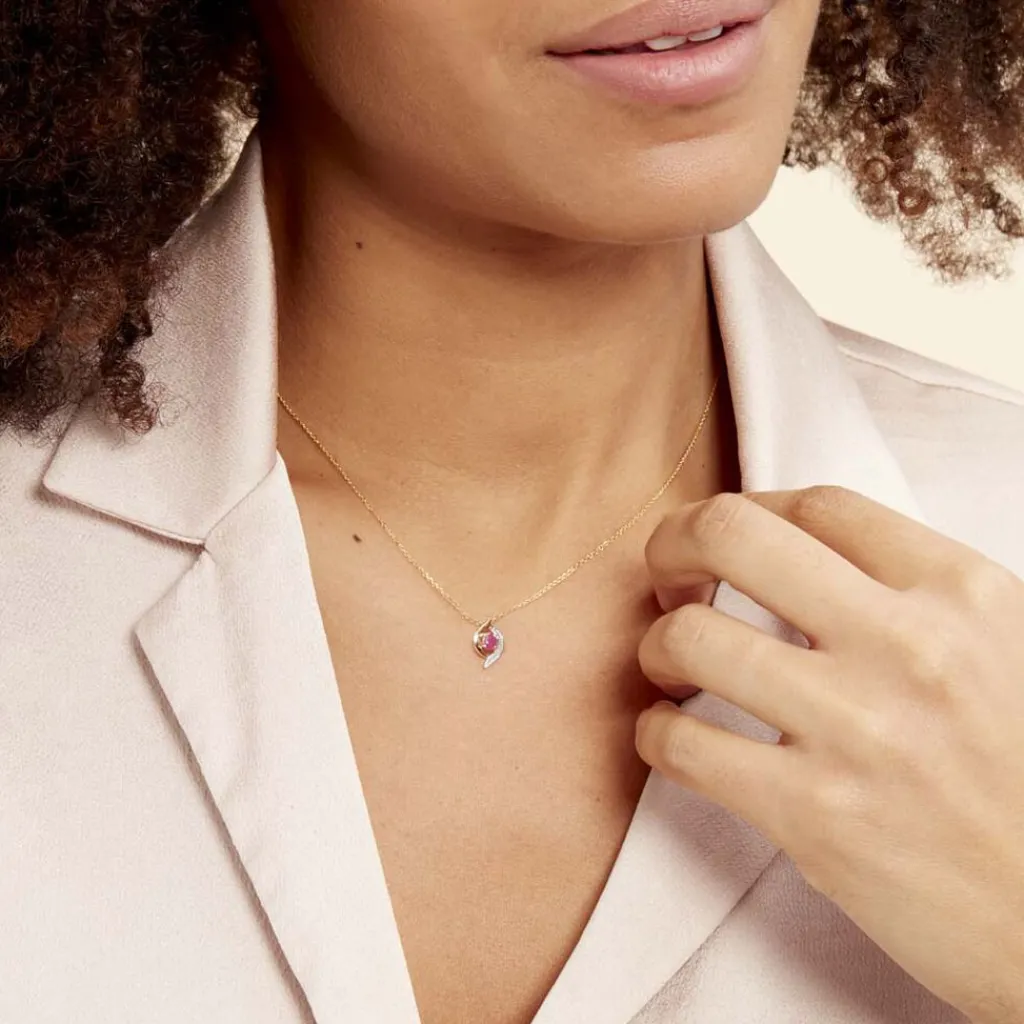 Histoire d'Or Collier Lydia Or Jaune Rubis Best