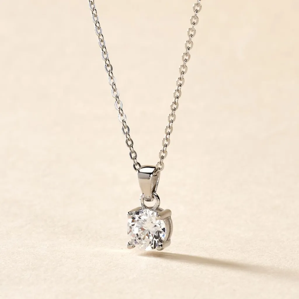 Histoire d'Or Collier Lynna Argent Blanc Oxyde De Zirconium Discount