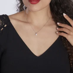 Histoire d'Or Collier Lynna Argent Blanc Oxyde De Zirconium Discount