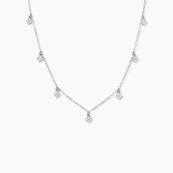 Histoire d'Or Collier Lysandra Argent Blanc Oxyde De Zirconium New