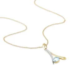 Histoire d'Or Collier Madli Or Bicolore Topaze Hot