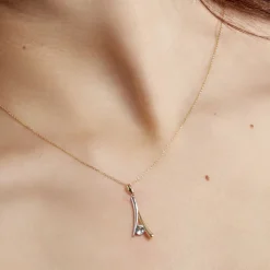 Histoire d'Or Collier Madli Or Bicolore Topaze Hot