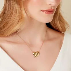 Histoire d'Or Collier Madlie Acier Jaune New