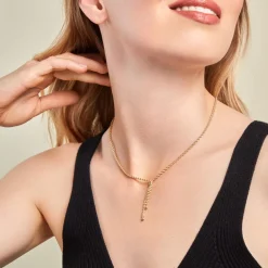 Histoire d'Or Collier Maille Cordell Or Jaune Sale